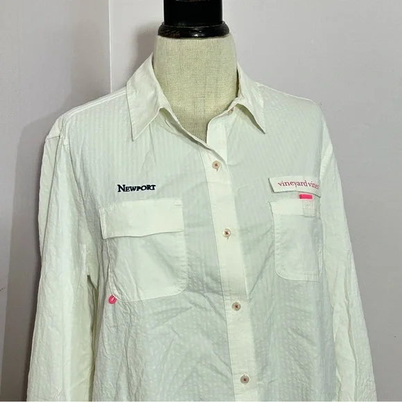 NWT Vineyard Vines Harbor Shirt Cover Up 12 - Picture 4 of 14